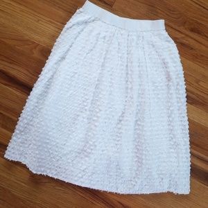 J. Crew White Summer Skirt